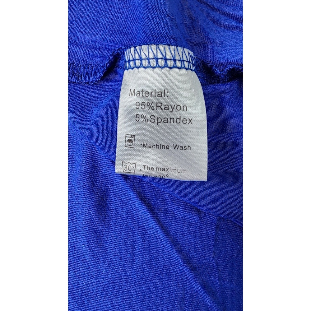 NWT WEACZZY Womens XL Sleeveless Dress Wrap Dress Sundress Blue V-Neck Pockets - Picture 5 of 8